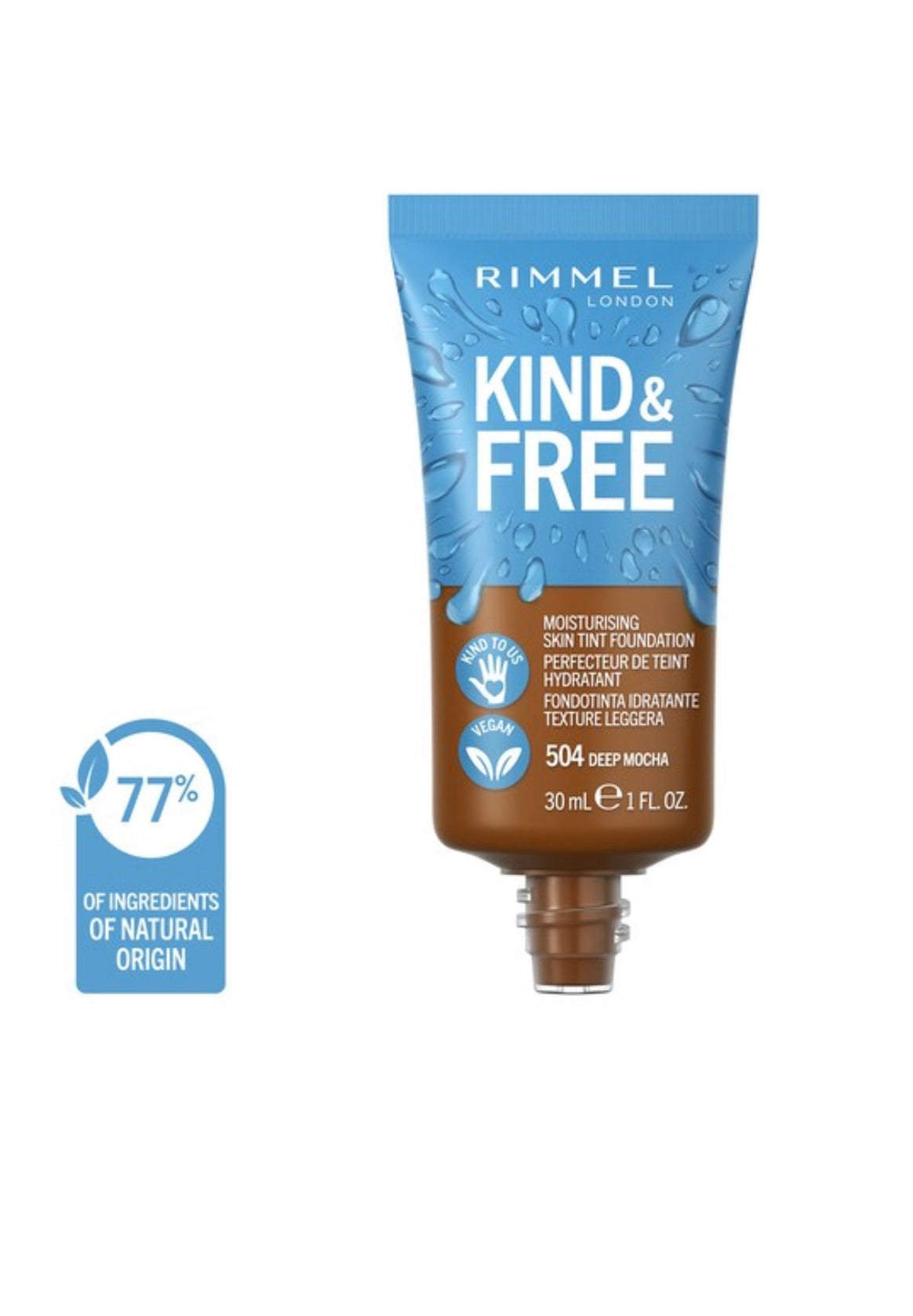 Rimmel Kind & Free Tint Foundation Deep Mocha 30Ml