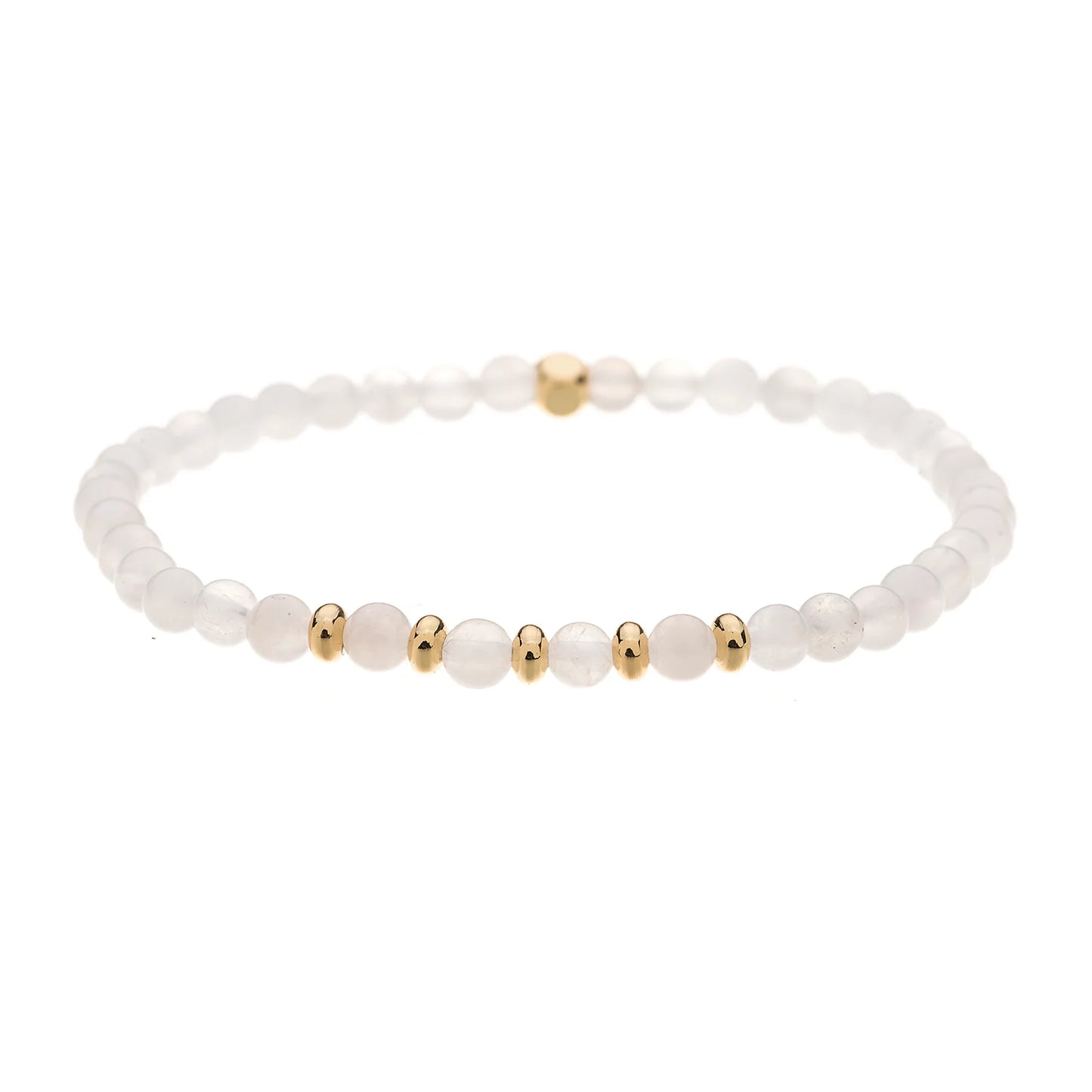 MOONSTONE SEMI PRECIOUS 4MM STONE BRACELET