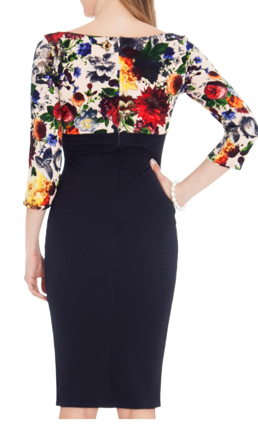 EMPIRE LINE MIDI DRESS