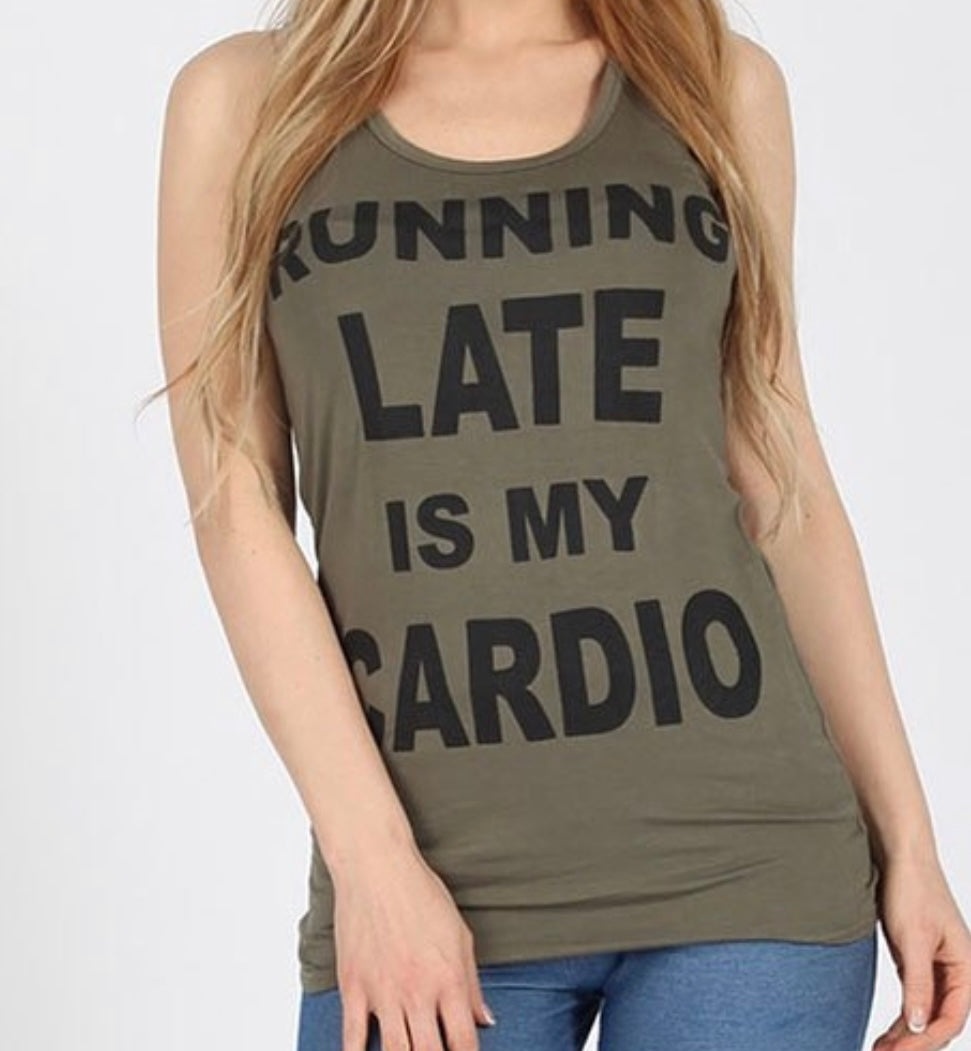 RUNNING LATE TOP