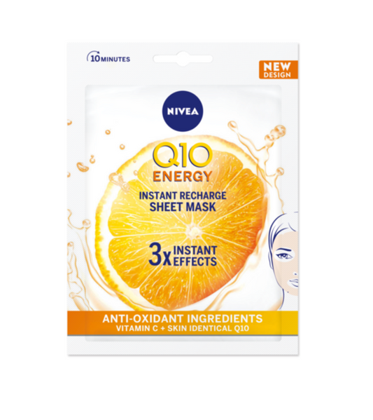 Nivea Q10 energy instant recharge sheet