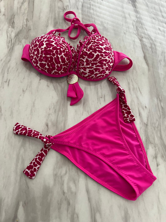 Leopard Pink Bikini Swimsuit