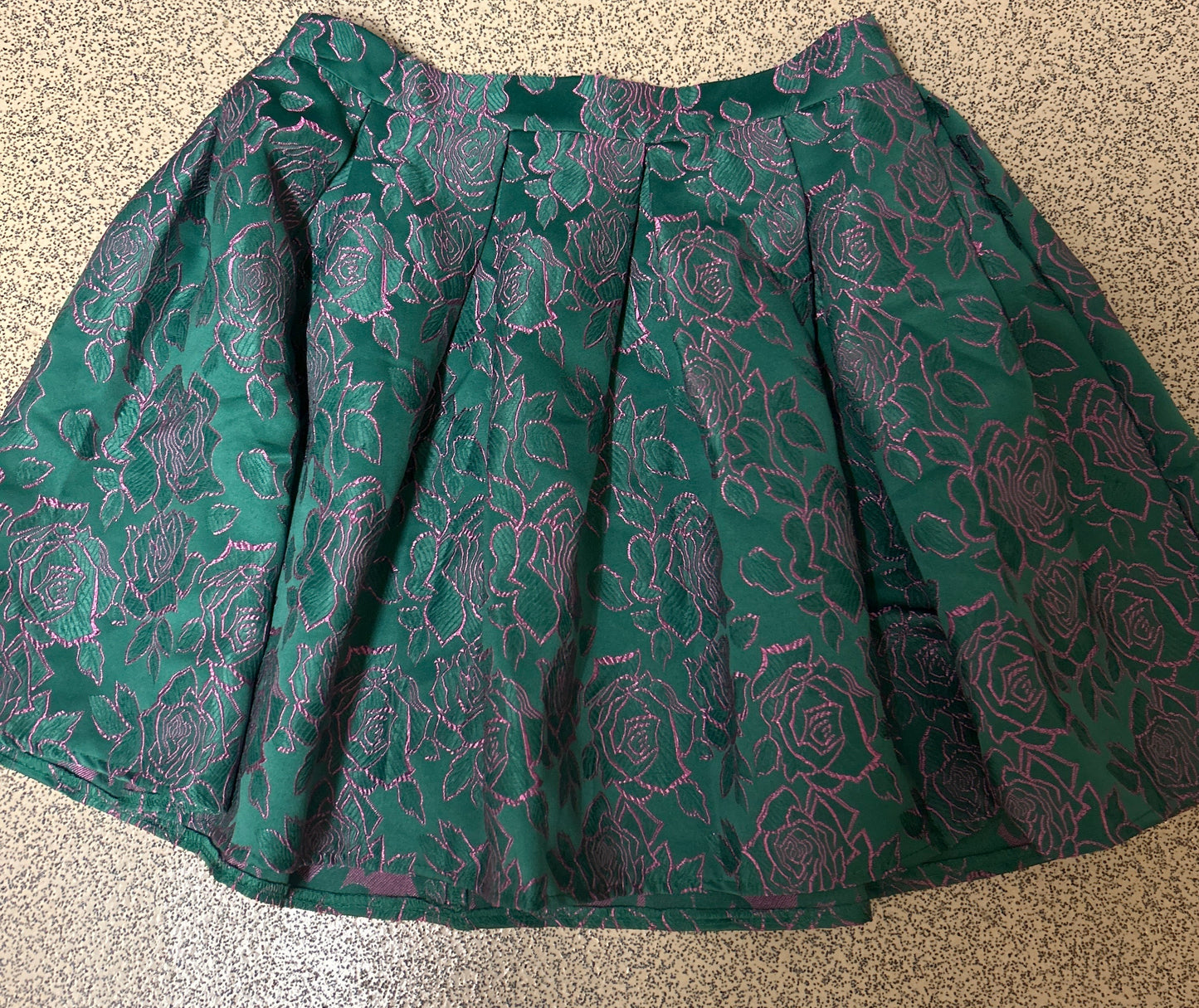 floral A-line skirt