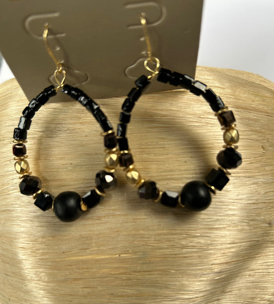 Elegant hoop earrings