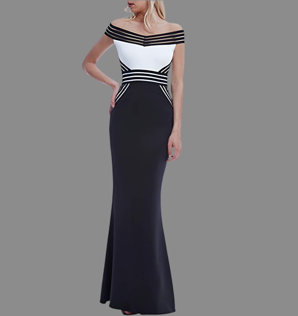 BARDOT CONTRAST MAXI DRESS