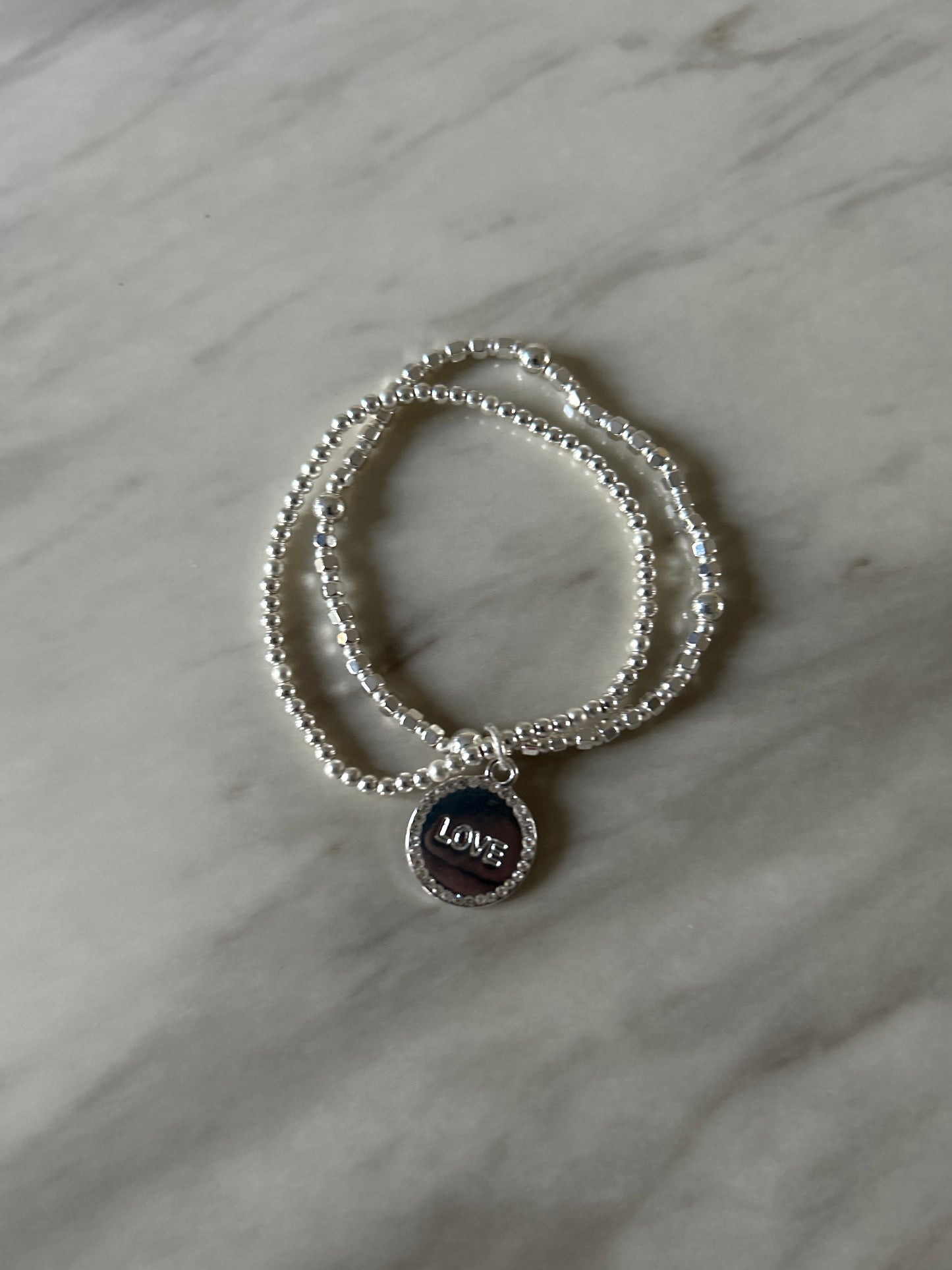 SEMI PRECIOUS 4MM STONE BRACELET WITH A