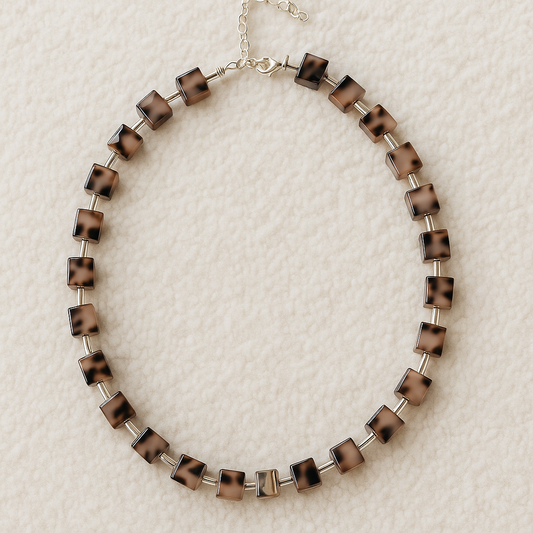 cube bead necklace