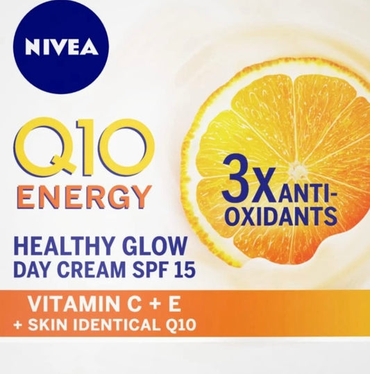 NIVEA Q10 Energy Day Cream Moisturiser SPF15 50ml