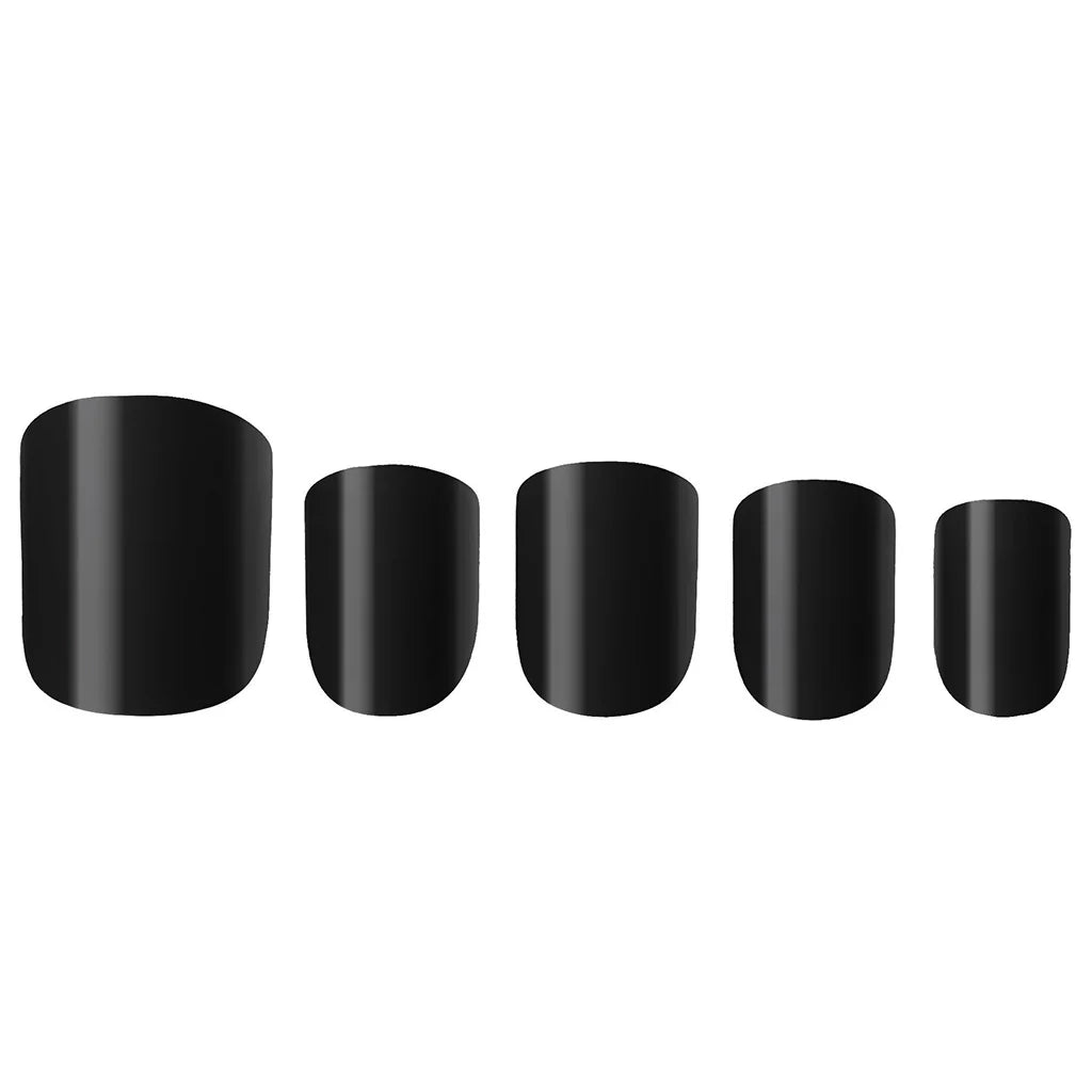 W7 Glamorous Nail Set In Jet Black
