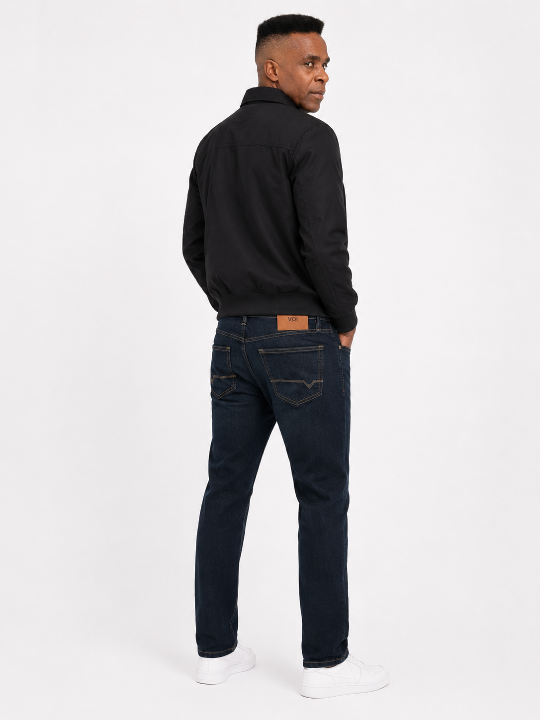 VOI London Men’s Everyday Straight Fit Denim Jeans
