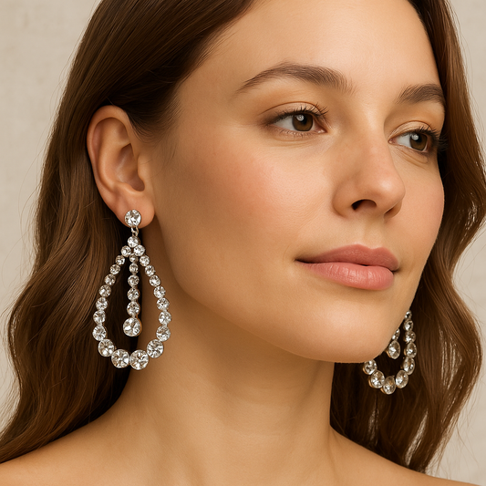 glamorous drop earrings