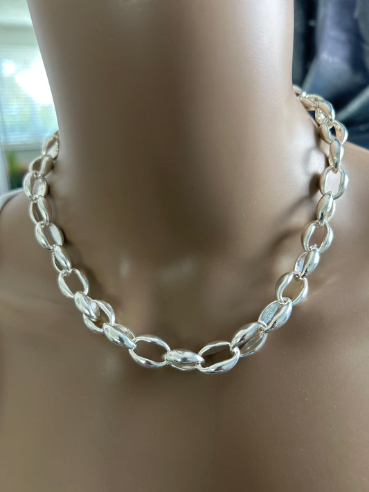 silver necklace