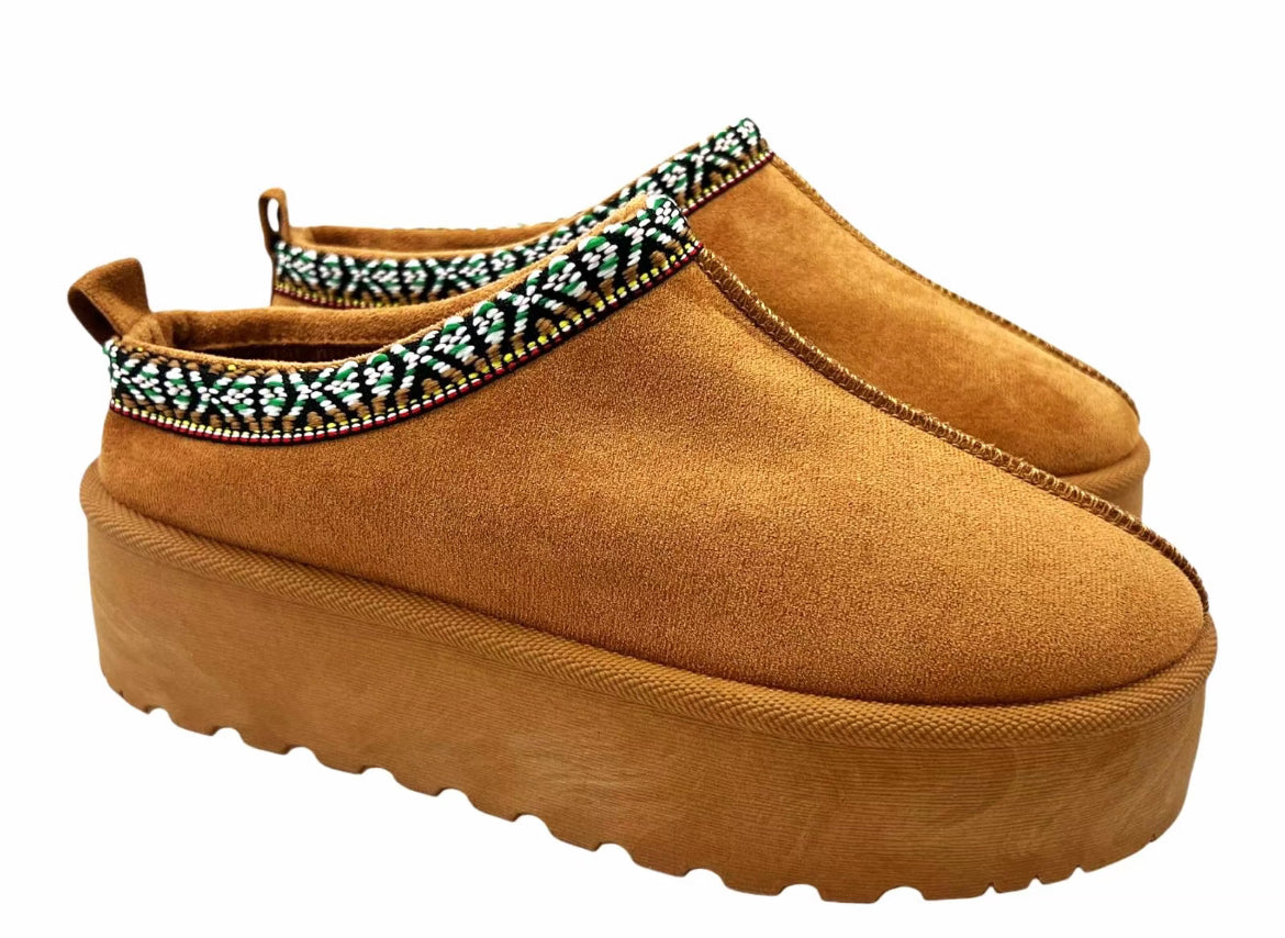 Platform slip on slippers Boots shoes