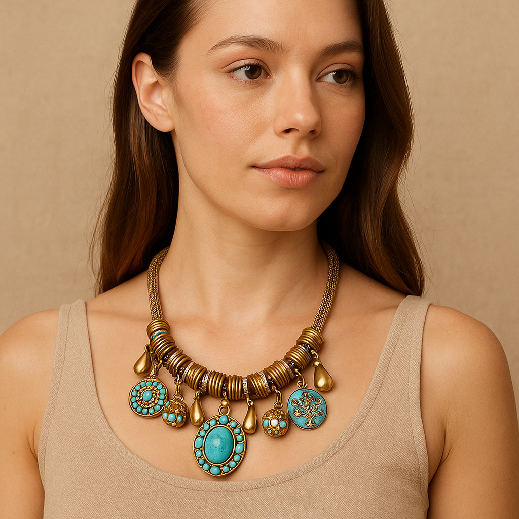 Bold statement necklace
