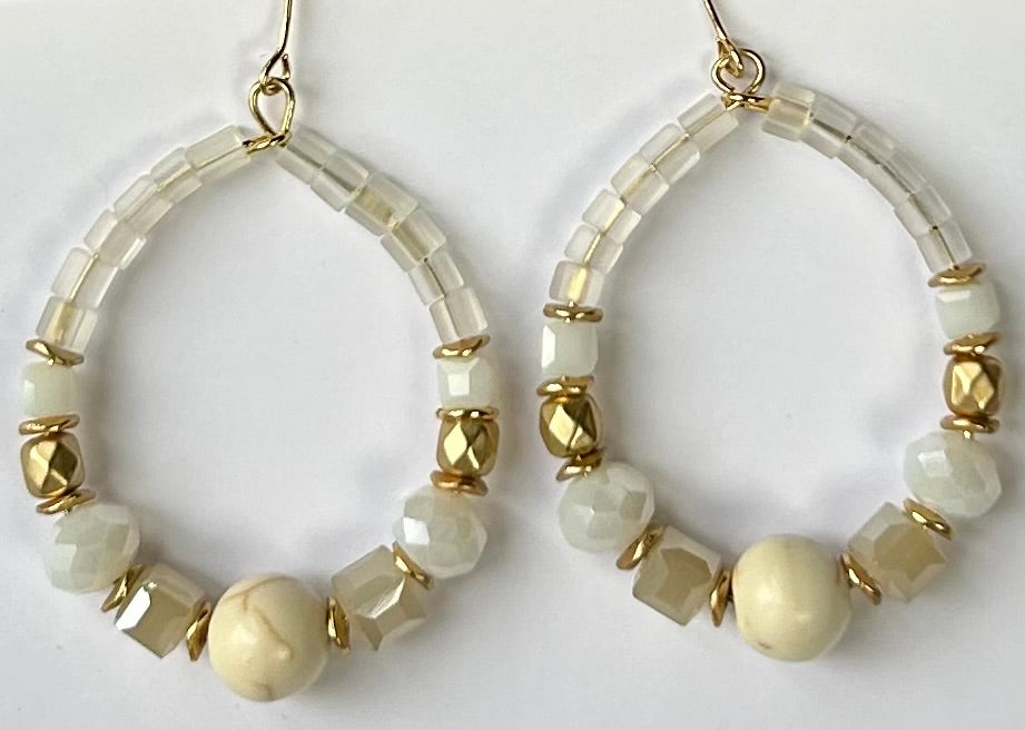 Elegant hoop earrings