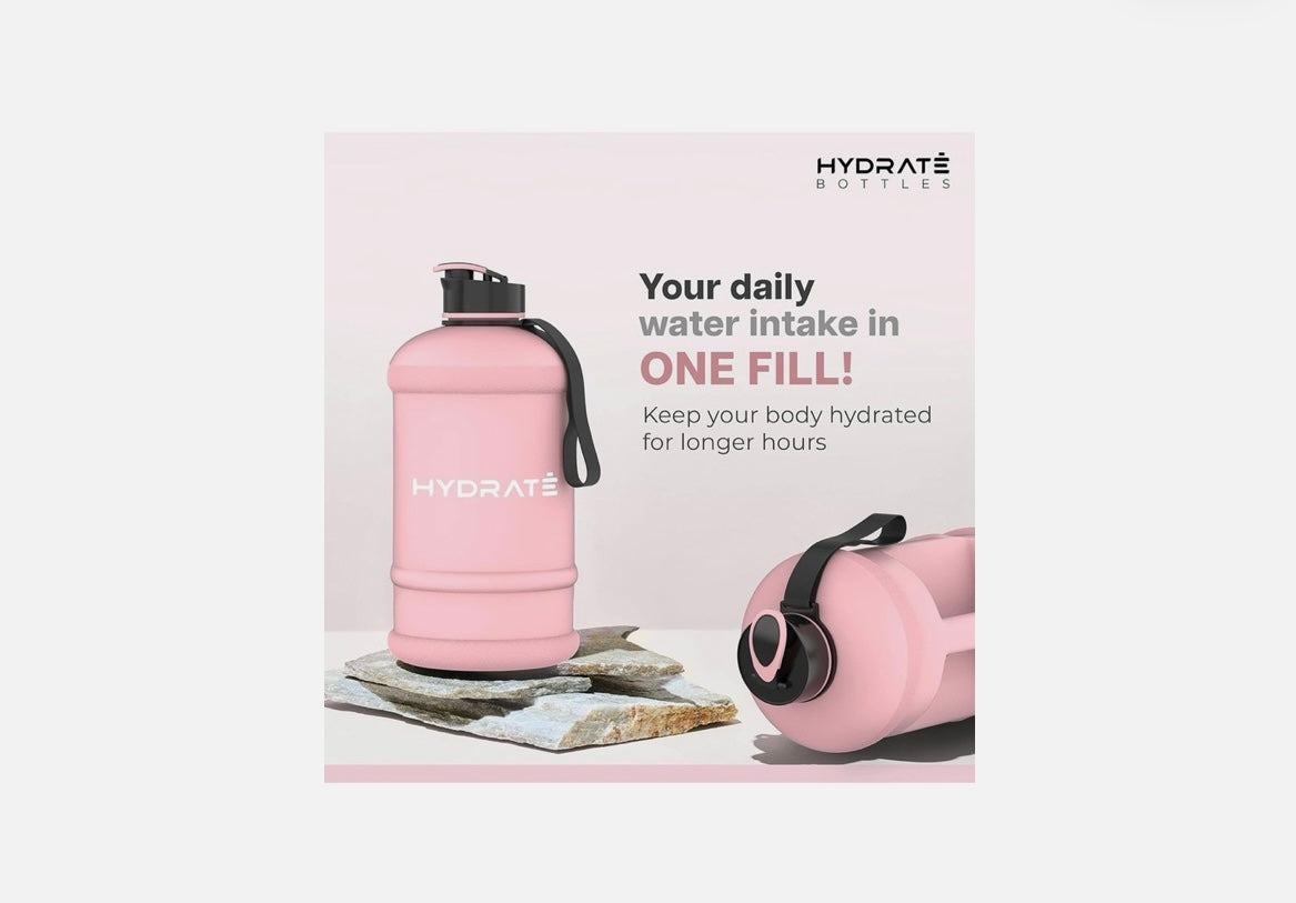 Hydrate water bottle 2.2L ￼