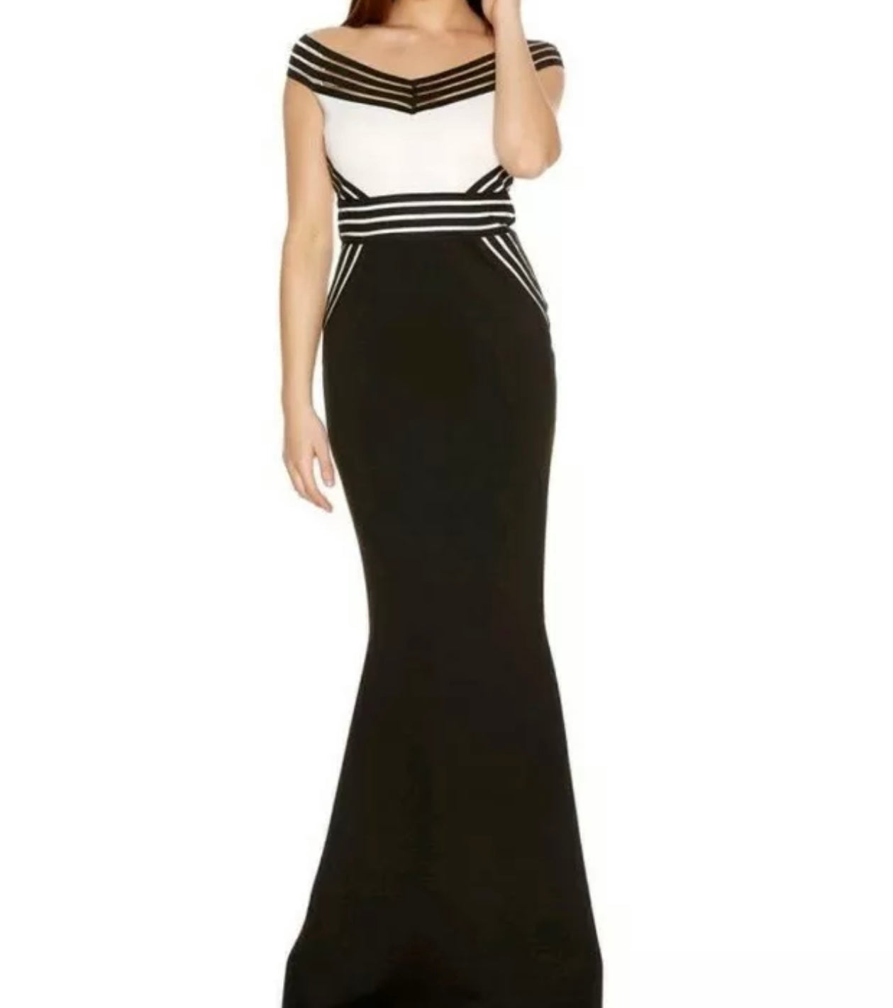 BARDOT CONTRAST MAXI DRESS
