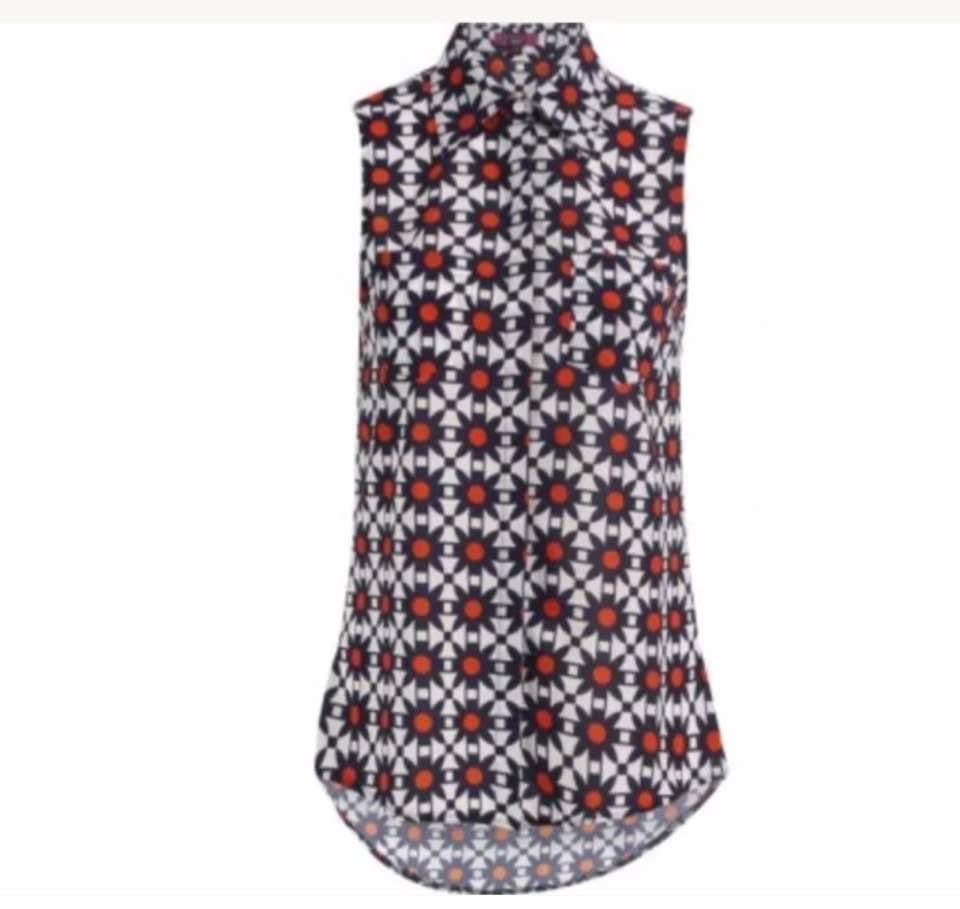 Floral Print  High Low Shirt