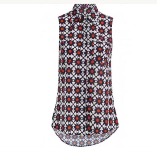 Floral Print  High Low Shirt