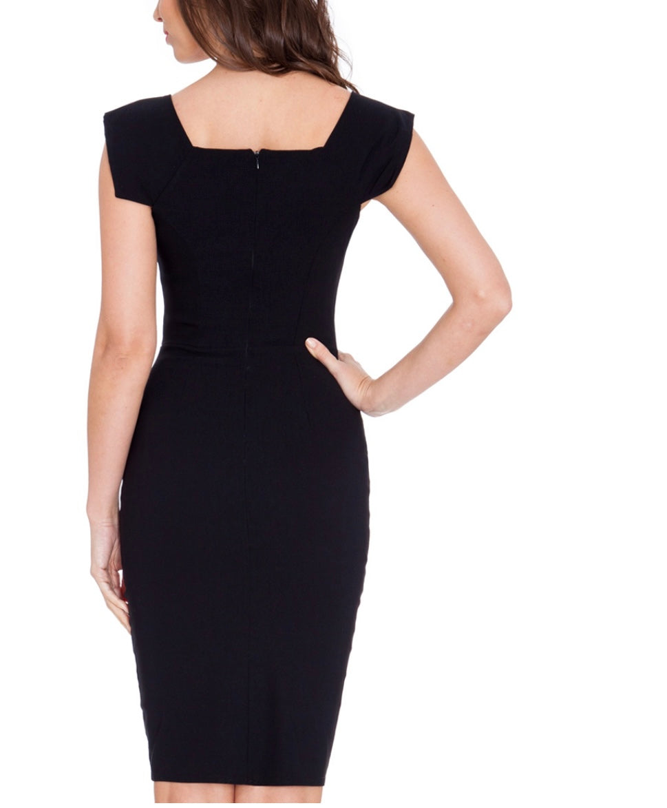 V Neck Midi Dress