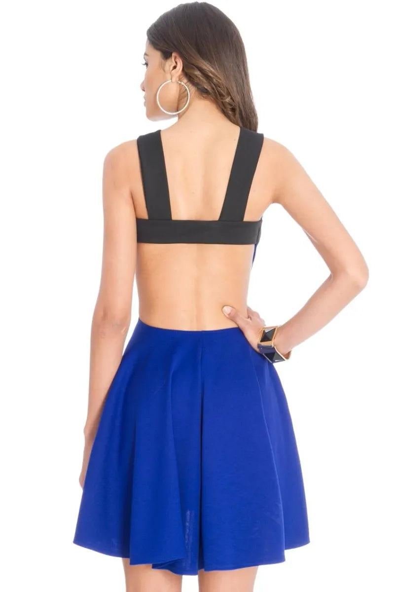 Open Back Mini Dress