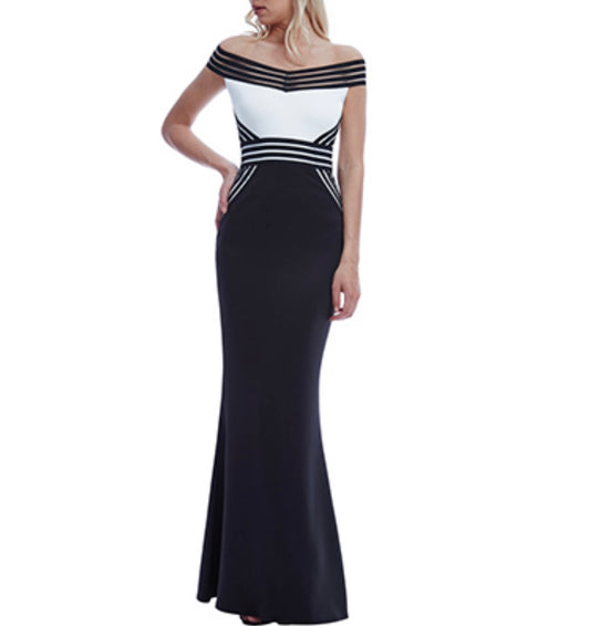 BARDOT CONTRAST MAXI DRESS