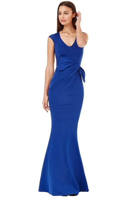 Gathered Sleeveless Maxi Dress