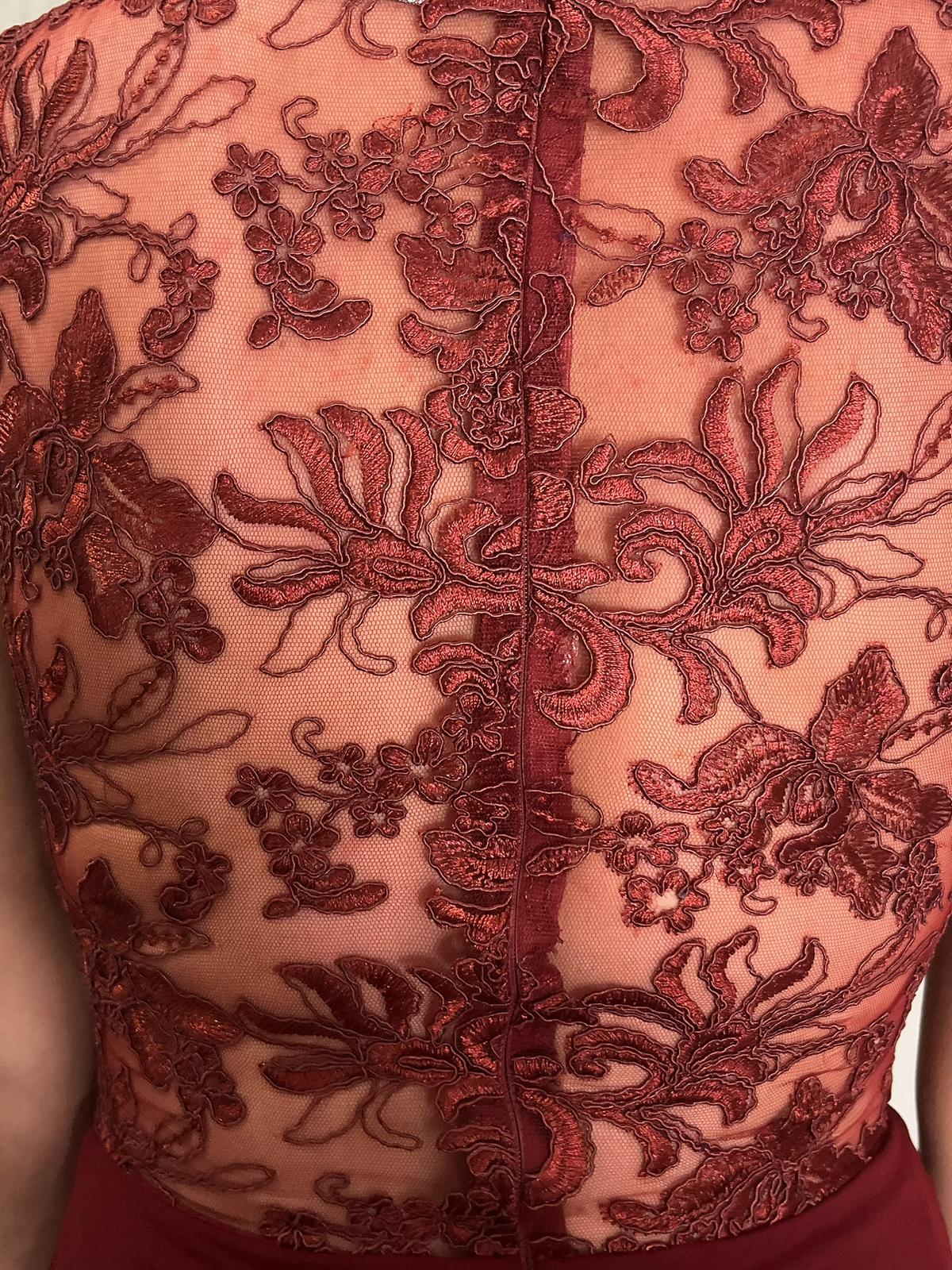 Wine Floral Maxi Dress