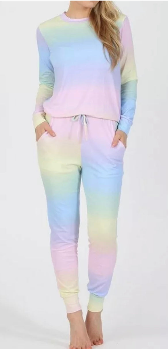 RAINBOW TOP AND BOTTOM SET